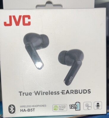 BLOWOUT Black JVC True Wireless Bluetooth Earbuds w/ Charging Case HA-B5T -Black
