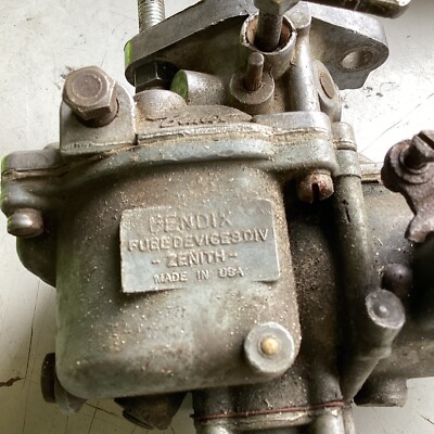 402080008 Vintage Bendix Zenith Carburetor 13644 & BE633-47 Used