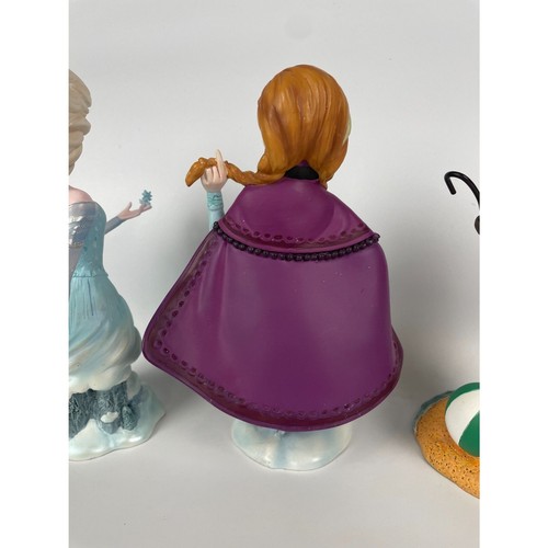 Christmas Disney Grand Jester Studios Anna Elsa Frozen Olaf Bust Figurine Set 3 - Picture 11 of 14