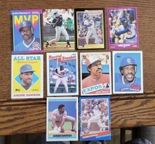 ANDRE DAWSON baseball card lot (10) 1985 1989 Topps McDonalds Cubs Expos