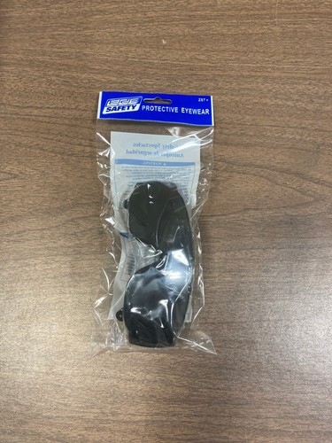 12 pares de gafas de seguridad protectoras UV ANSI Z87+ GRIS HUMO ANTI NIEBLA protector lateral - Imagen 6 de 8