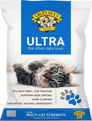Dr. Elsey's Cat Litter - Premium Unscented w/ Natural 40 lb - 第 1/8 張圖片