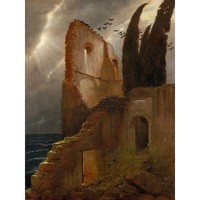 Ruine BöCklin Am Meer Kunstplakat Ungerahmter ExtragroßEr Druck