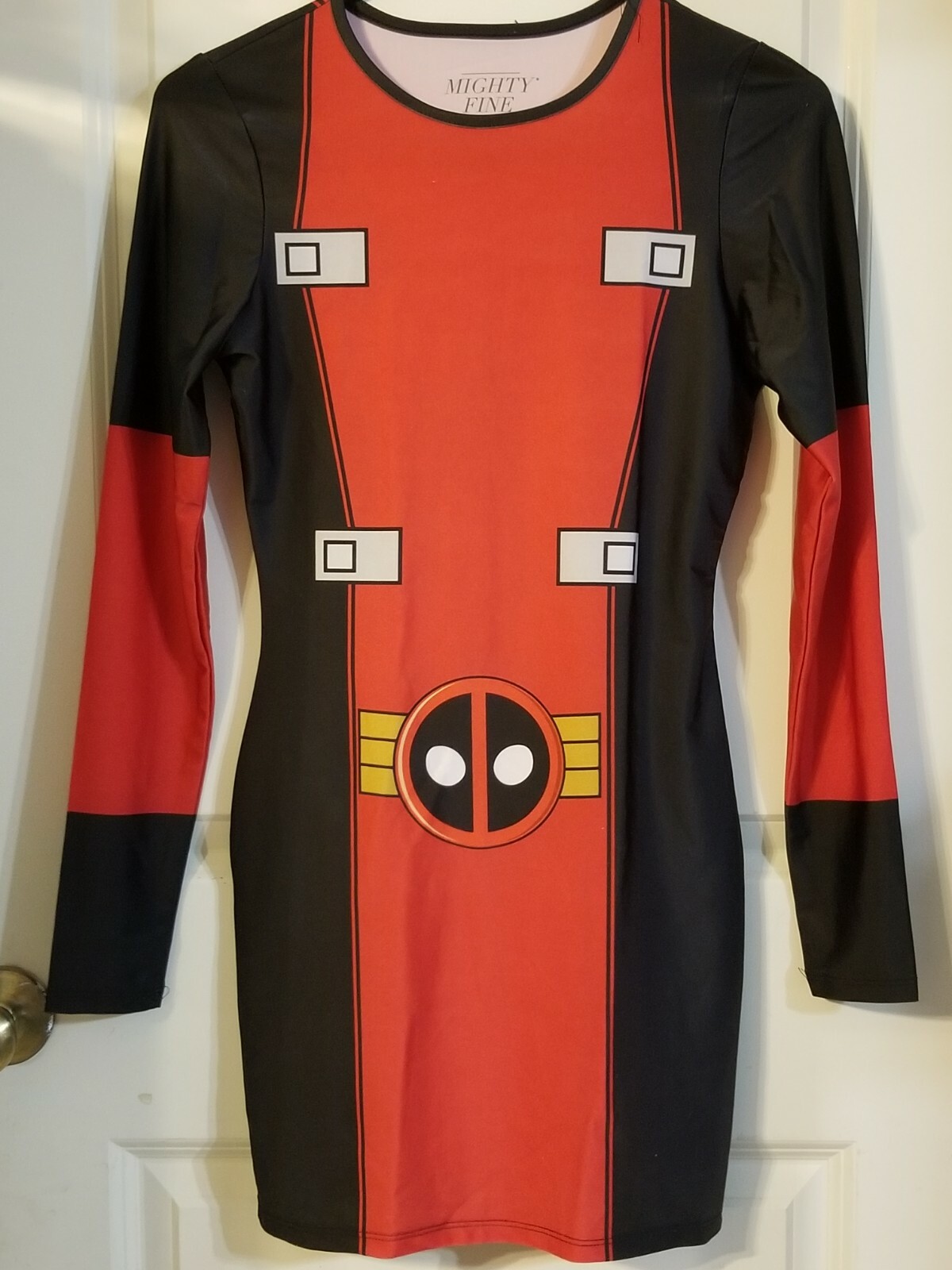 MIGHTY FINE DEADPOOL SKATER DRESS MARVEL HALLOWEEN C… - Gem