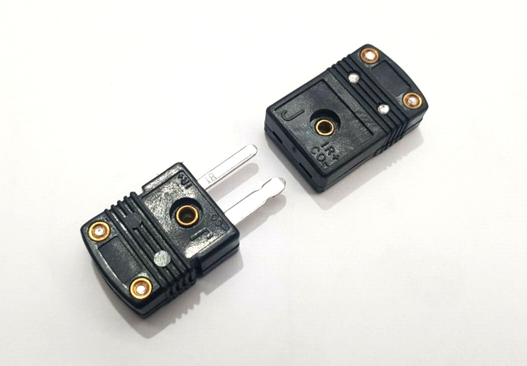 TYPE J THERMOCOUPLE MINI CONNECTOR PLUG AND SOCKET FLAT PIN eBay