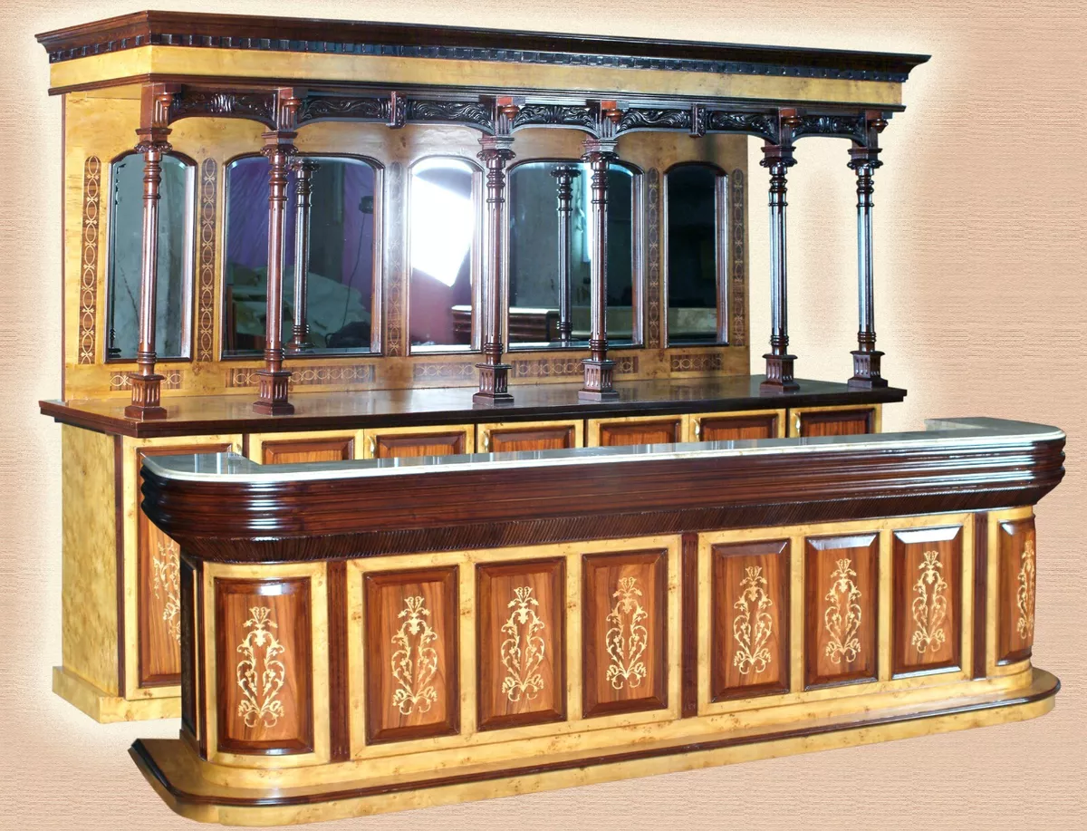 Home bar sale with marble top