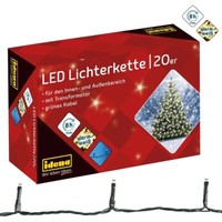 Idena Lichterkette 20 LED Warmweiß 8H Timer 3,9M