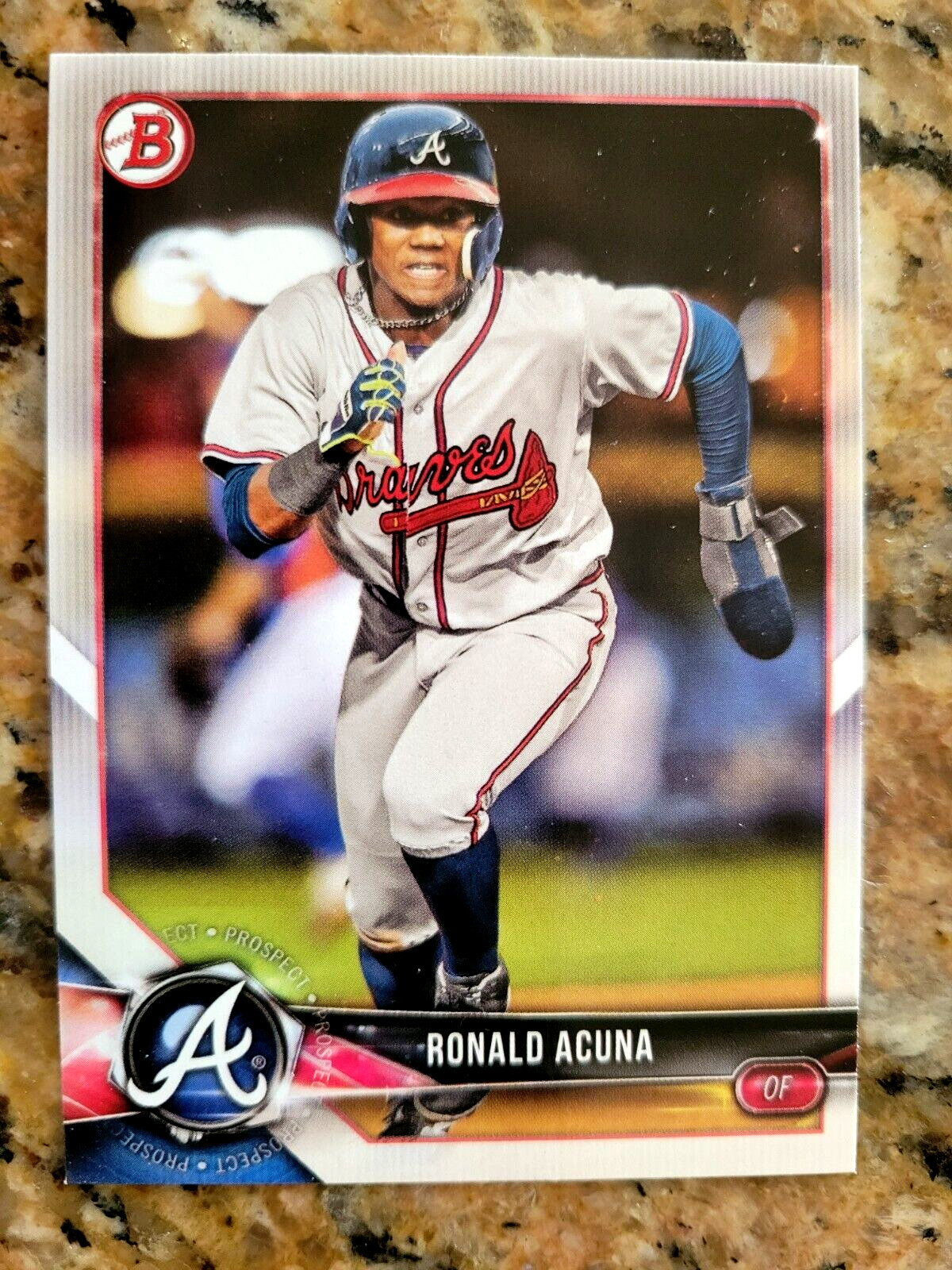 2018 Bowman Ronald Acuna #BP1 PAPER Prospect Card Atlanta Braves