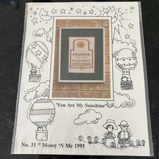 Mosey 'N Me Counted Cross Stitch Pattern Chart You Are My Sunshine 31 1995