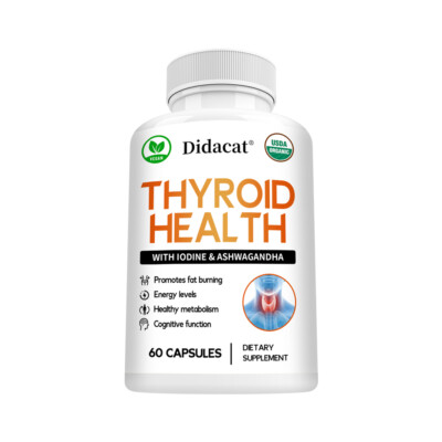 Thyroid Health Supplement Iodine Promote Energy Metabolism Weight Loss 30-120 CT