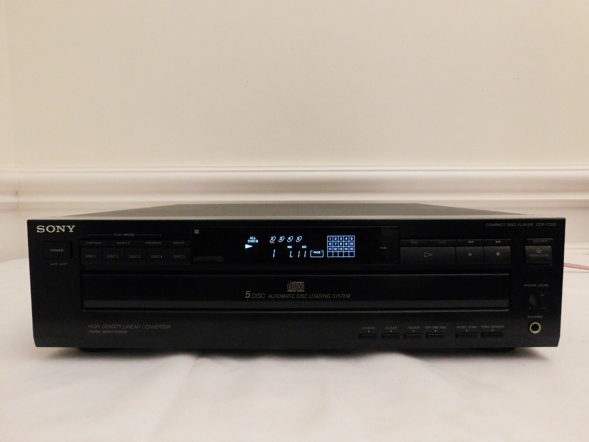 ちゃーんページ　SCO-325/CD Sony CDP-C325 Compact Disc CD Player, 5 CD Carousel Changer