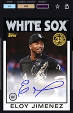 Topps 1986 MLB Bunt DIGITAL 2021 Series 3 Signature Eloy Jimenez