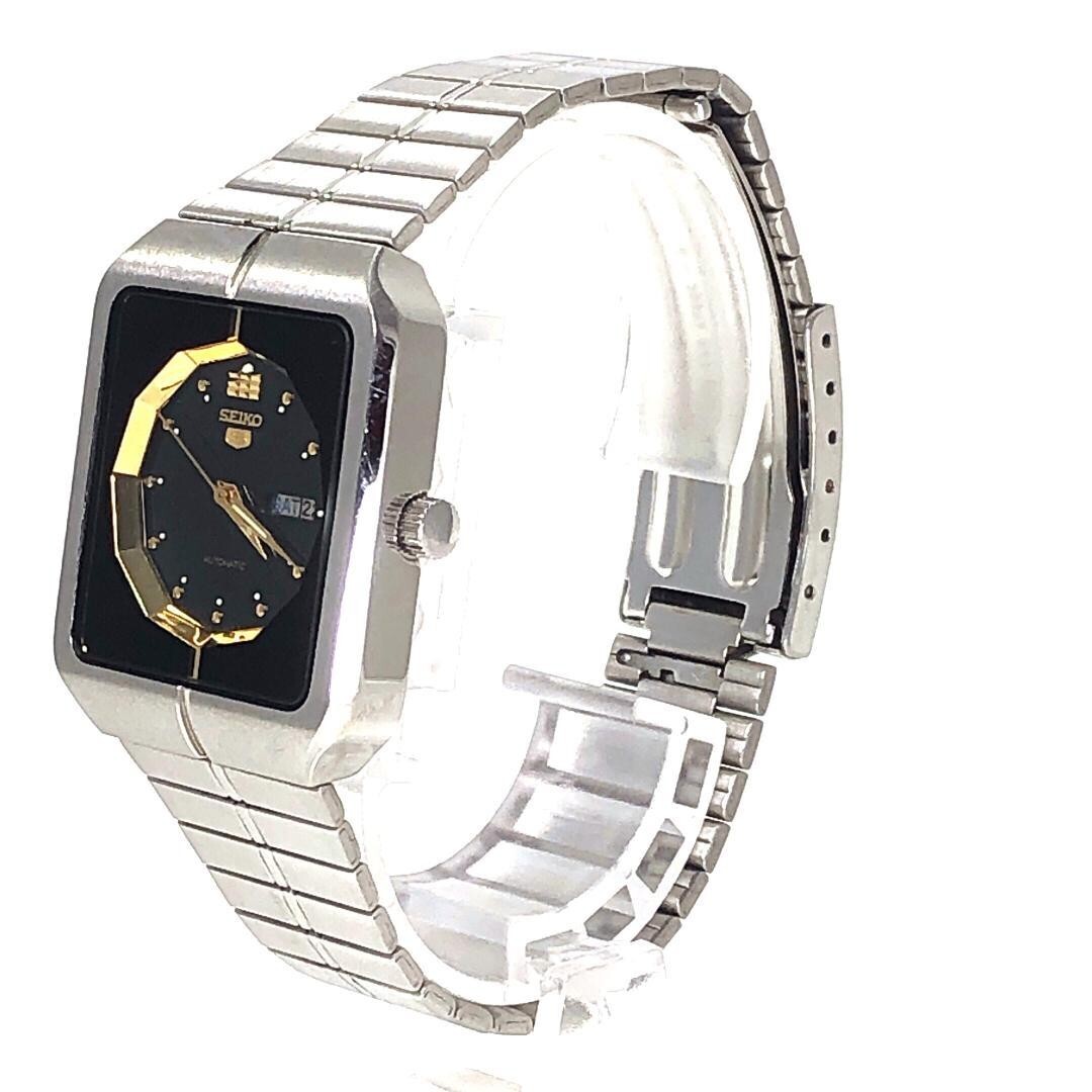 セイコー5 自動巻　デイデイト　SEIKO 5 4206-5700 黒金文字盤 JA-0605| セイコー ファイブ 4206-5700 ブラックダイヤル ドレス