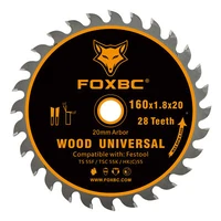 Track Saw Blade 160x1.8x20 28 Tooth Universal Wood for Festool TS 55 F, TSC 55 K