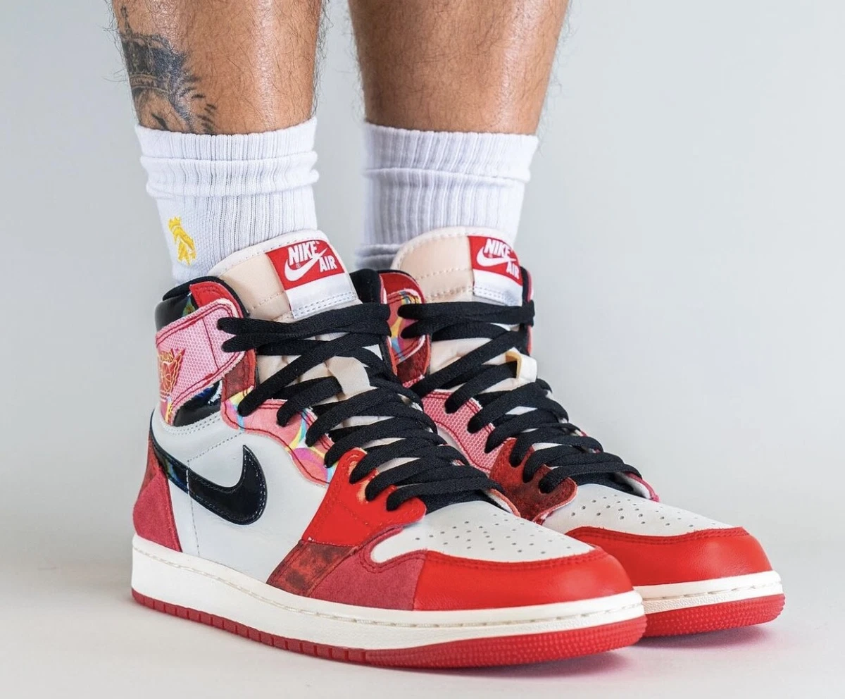 Air Jordan 1 High OG Next Chapter Spider-Man SpiderVerse Size 7Y
