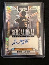 Wyatt Sanford 2025 Prizm - Sensational Signatures Pulsar #127/199 - Pirates