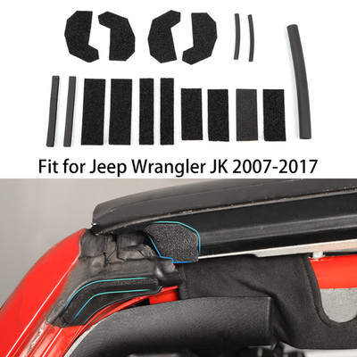 17Pc Hardtop Leak Repair Seal Leakproof Kit for Jeep Wrangler JK 07+ Accessories