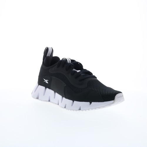 Reebok Zig Dynamica CL Womens Black Canvas Lace Up Lifestyle Sneakers Shoes - Picture 2 of 9
