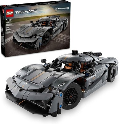 LEGO Technic Koenigsegg Jesko Absolut Grey Hypercar Sports Car Set 42173