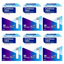 Contour Next Blood Glucose Test Strips – 50ct (Pack of 6) – 300 Total – Sealed