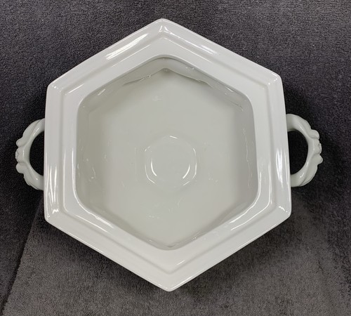 Red Cliff Erbstück Eisen Stein weiß Suppenterrine Blumenmuster ohne Schöpfkelle - Bild 10 von 17