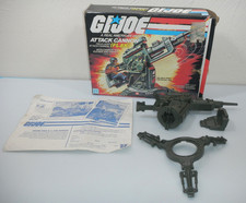 Vintage 1982 FLAK Attack Cannon G.I. GI Joe 100 Complete with Box CIB 3.75 ARAH