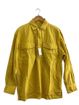 C.E (CAV EMPT) OVERDYE PULLOVER SHIRT Long-Sleeve Shirt S Cotton YLW CES19SH05