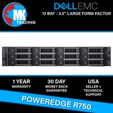 Dell PowerEdge R750 12B LFF 2U Server -V2- Choose CPUs/RAM/Drives - Wholesale