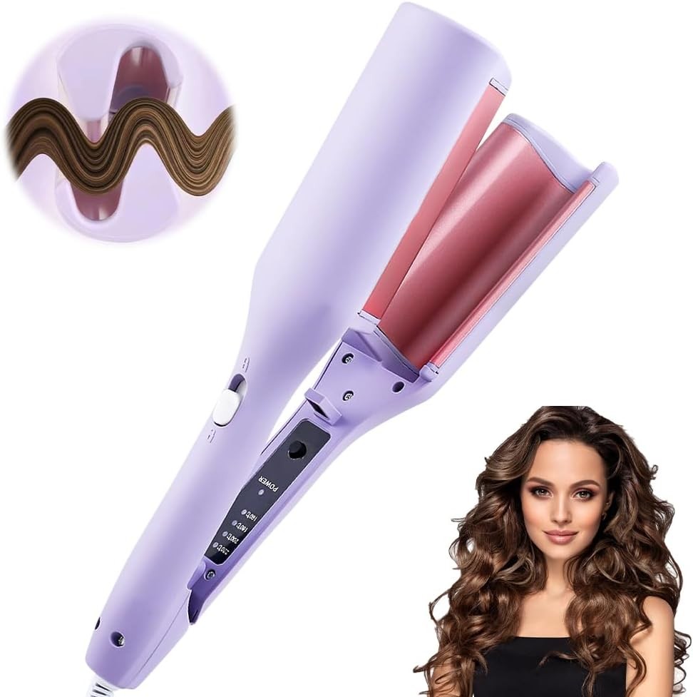 Romantic Egg Roll Curling Iron French Egg Roll Big Wave Curler Hair Styling UK