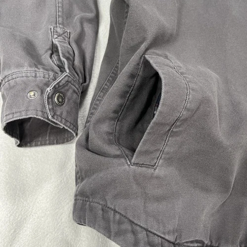 Duluth Trading Co. Jacket Mens 2XL Tall Gray Fire Hose Flannel Lined Pockets image 23