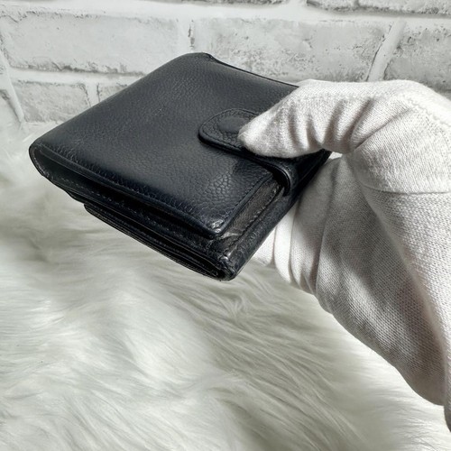 Auth Chanel Caviar Skin W Hook Big Coco Bifold Wallet Vintage - Picture 13 of 15