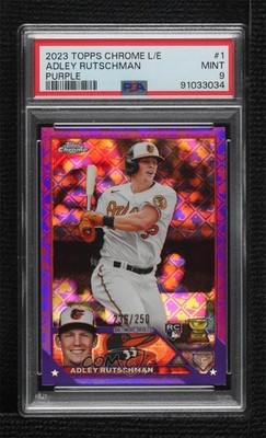 2023 Chrome Logofractor Edition Purple Refractor Adley Rutschman Rookie RC 04cw