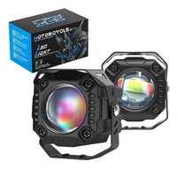 LED Motorrad Spot Light Dual Color 12W Weiß Gelb Nebellicht FüR SUV
