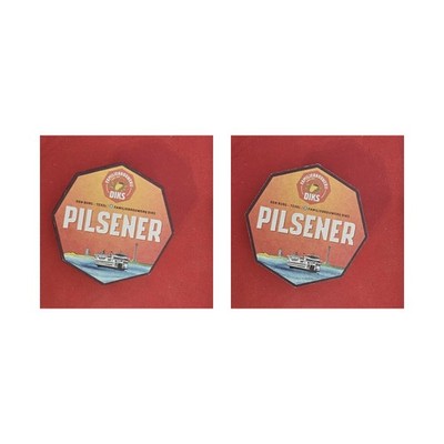Diks Den Burg Texel Schiff Brauerei Bierdeckel Bier