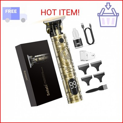 Solati Hair Clippers for Men, Professional Hair Trimmer Zero Gapped T-Blade Trim