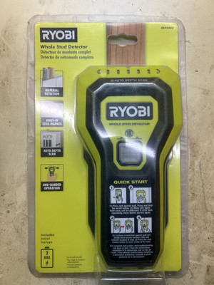 RYOBI ESF5002 Whole Stud Finder Auto Depth Scan Tech Hand-Held Multiple LED