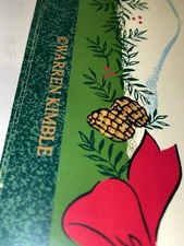 Vintage  Kmart  Jamesway Vinyl Placemats Christmas placemats 3 sets of 4mats 