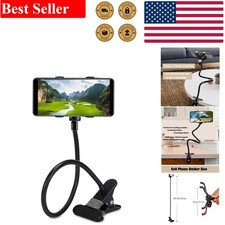 Flexible Long Arm Gooseneck Phone Stand with Adjustable Clamp  Anti-slip Pads