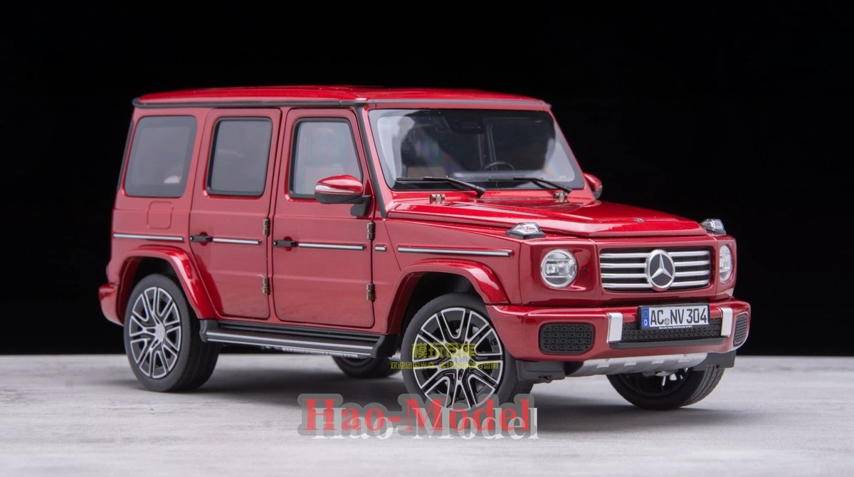 NOREV 1:18 Mercedes Benz G-Class G500 2024 New Red SUV Diecast