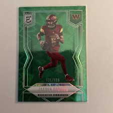 2025 Panini Donruss Elite Explosions Green /999 Jayden Daniels #1 Washington 