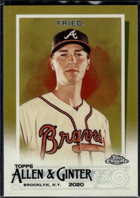 Max Fried 2020 Topps Allen & Ginter Chrome Gold Refractor /50 #94 Braves