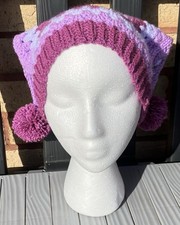 Handmade Crochet Jester Hat – Colourful Festival & Rave Hat - Unique gift idea