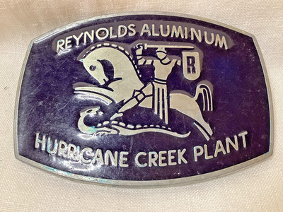 Hurricane Creek Mine Belt Buckle - Reynolds Mining Corp Vtg