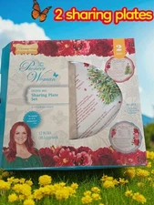 The Pioneer Woman Special Holiday Ed. Cheerful Rose Sharing Plate Set (2)