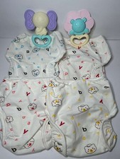 4 Baby Diaper Cover  Elephant Lion Teether Ring New