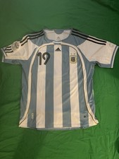 Adidas Men's Argentina National Team 2006-2007 Lionel Messi Home Jersey Soccer