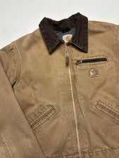 Vintage Carhartt Detroit Jacket J97 Brown Youth Large