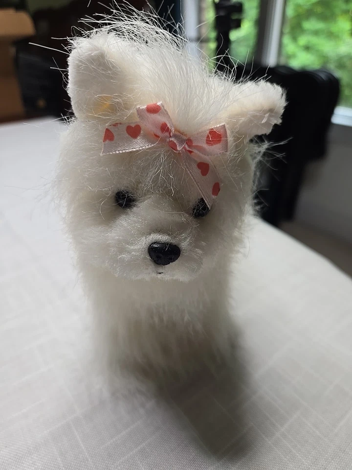 Ganz Webkinz Pink White Yorkie Dog Stuffed Animal Plush 7x9 - Image 2 of 4