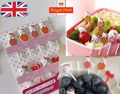 8 Stück Hello Kitty Obst Pick Brotdose Bento Zubehör Kinder Lunchpaket Geburtstag