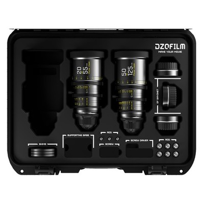DZOFILM Pictor 20-55mm  50-125mm T2.8 Super35 Cine Lens Bundle for PL/EF, Black